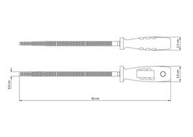 Grosa Redonda 10" Tramontina em Aço Carbono com Cabo Injetado