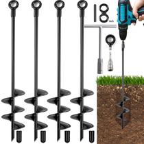 Ground Anchors Fabulas Heavy Duty 18 cm, pacote com 4, conjunto de 4 para balanço