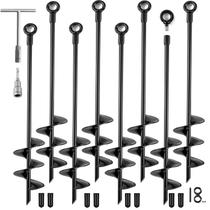 Ground Anchors Fabulas Heavy Duty 18 cm, pacote com 8 unidades, para conjunto Swing
