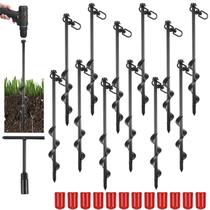 Ground Anchors Reginary 30x3cm Steel Stakes 12 unidades