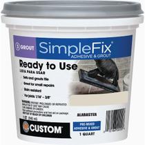 Grout CUSTOM SimpleFix Indoor Alabaster 1L à prova de manchas