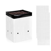 Grow Bags iPower 19L, pacote com 100 películas de panda em preto e branco Grow Bags iPower 19L, pacote com 100 películas de panda em preto e branco