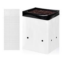 Grow Bags iPower 5 galões preto/branco com filme Panda x50