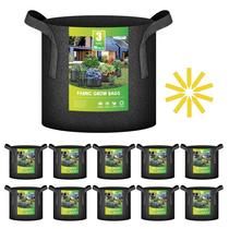 Grow Bags iPower, pacote com 10 potes de tecido não tecido de 11 litros, 3 galões