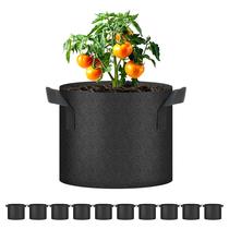 Grow Bags Simple Deluxe 19 L, pacote com 10 vasos de plantio, 300 g de tecido