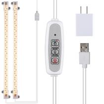 Grow Light RWNTAO Two Heads Full Spectrum 10W com temporizador 4 regulável Grow Light RWNTAO Two Heads Full Spectrum 10W com temporizador 4 regulável
