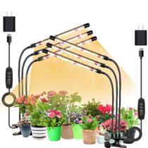 Grow Light SDOVUERC de 3 cabeças Plant Lights Full Spectrum, pacote com 2