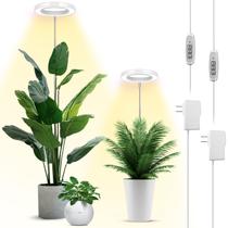 Grow Lights LBW 144 LEDs de espectro completo para plantas de interior, pacote com 2 unidades