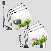 Grow Lights wolezek 6000K Full Spectrum para plantas de interior, 2 unidades