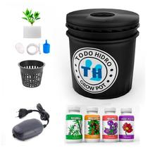 Grow Pot Inicial 20L Pote Kit Hidroponico Com Nutrientes