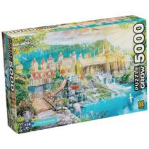 Grow quebra cabeça puzzle 5000 peças vila encantada Grow quebra cabeça puzzle 5000 peças vila encantada