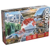 Grow quebra cabeça puzzle 6000 peças paisagens do japão