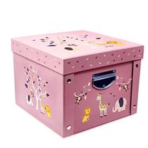 GroWings Baby Keepsake Box, Baby Memory Box Caixa de presentes de lembrança rosa grande para recém-nascida bebê Caixa de armazenamento de memória forte e durável