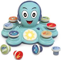 Growinlove Baby Brinquedos Musicais para Crianças Rock Octopus Music Toys, Brinquedos Educativos para Bebê Criança, Bebê Presente Brinquedo Musicial Interativo para 12 Meninas/Meninos de 3Anos