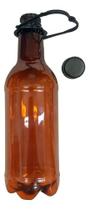 Growler Ambar Pet 600ml Kit C 16 Unidades Garrafas
