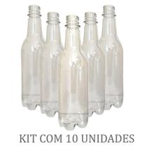 Growler Pet Cristal 500 Ml Tipo Long Neck - Pack Com 10 Un