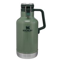 Growler Stanley Classic Easy-Pour de 64 onças, isolado, mantém a cerveja gelada e carbonatada. Feito com interior de aço inoxidável, revestimento externo durável e tampa à prova de vazamentos, alça fácil de transportar Growler Stanley Classic Easy-Pour de 64 onças, isolado, mantém a cerveja gelada e carbonatada. Feito com interior de aço inoxidável, revestimento externo durável e tampa à prova de vazamentos, alça fácil de transportar