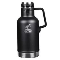 Growler Térmico Em Aço Inoxidável à Vácuo Preto 1,9L Collins