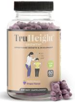 Growth Gummies TruHeight Grape Flavor para crianças e adolescentes com mais de 5 anos