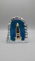 Gruta Iluminada Nossa Senhora 15cm Azul Gruta Iluminada Nossa Senhora 15cm Azul