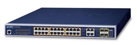 GS-4210 24P4C 24-Port 10/100/1000T 802.3at PoE + 4-Port Gigabit TP/SFP Combo Managed Switch