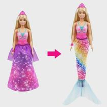 Gtf92 barbie dreamtopia 2 em 1 princesa e sereia