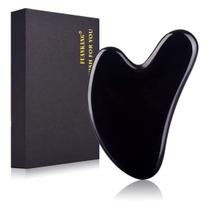 Gua Sha Facial FUANKANG - Pedra de Obsidiana Preta Gua Sha Facial FUANKANG - Pedra de Obsidiana Preta