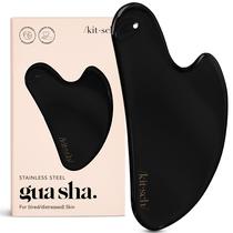 Gua Sha Facial Tools Kitsch em aço inoxidável preto fosco Gua Sha Facial Tools Kitsch em aço inoxidável preto fosco