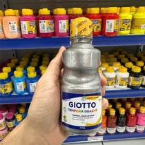 Guache 250 ml escolar prateado giotto