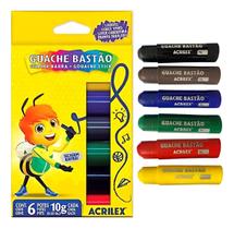 Guache Bastão 6 Cores ACRILEX - 02007