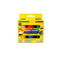 Guache Fantasia Metalic 15ml 5 cores - Acrilex Guache Fantasia Metalic 15ml 5 cores - Acrilex