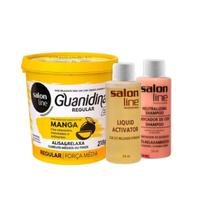 Guanidina Salon Line Óleo Semente de Manga Alisa e Relaxa Regular 218gr