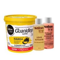 Guanidina Salon Line Óleo Semente de Manga Alisa e Relaxa Super - Força Alta 215g Guanidina Salon Line Óleo Semente de Manga Alisa e Relaxa Super - Força Alta 215g