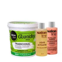 Guanidina Salon Line Tradicional Mild Força Suave Alisa e Relaxa 215gr Guanidina Salon Line Tradicional Mild Força Suave Alisa e Relaxa 215gr
