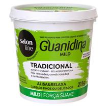 Guanidina Tradicional Mild Alisa e Relaxa Salon Line 215gr Guanidina Tradicional Mild Alisa e Relaxa Salon Line 215gr