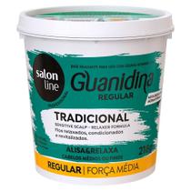 Guanidina Tradicional Regular Alisa e Relaxa Salon Line 218gr