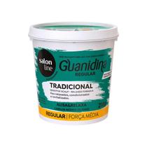 Guanidina Tradicional Regular Médio relaxante 218g SalonLine Guanidina Tradicional Regular Médio relaxante 218g SalonLine