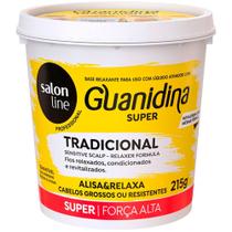 Guanidina Tradicional Super Forte Alisa e Relaxa Salon Line 215gr