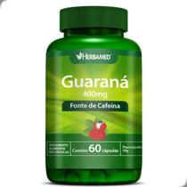 Guaraná 400mg Fonte de Cafeina 60 Capsulas Herbamed