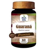 Guaraná 500mg em 2 cápsulas - 60 cápsulas Multivitta Guaraná 500mg em 2 cápsulas - 60 cápsulas Multivitta