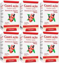 Guaraná Energia Guara Acao 500mg 30 Caps 6 unidades Guaraná Energia Guara Acao 500mg 30 Caps 6 unidades