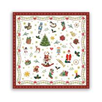 Guard. Napkin 33314765 Ornaments All Over Red Ambiente