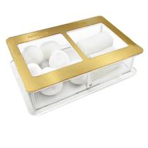 Guarda Algodão Gaze Porta Mantimentos Caixa Acrílico - Dubon