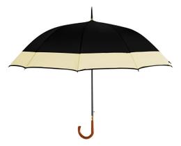 Guarda Chuva 16 Varetas Automático Gigante Resistente Preto