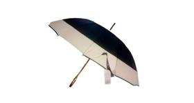 Guarda Chuva 16 Varetas Cabo Madeira 115Cm Grande Preto
