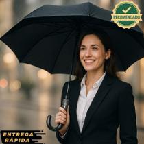 Guarda Chuva Angel Executivo Automático Gancho Unissex Anti Vento Reforçado 3 Dobras Preto Premium Guarda Chuva Angel Executivo Automático Gancho Unissex Anti Vento Reforçado 3 Dobras Preto Premium