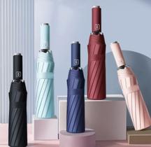 Guarda Chuva Automático Abre E Fecha Reforçado Contra Vento com proteção Solar Blackout Guarda Chuva Automático Abre E Fecha Reforçado Contra Vento com proteção Solar Blackout