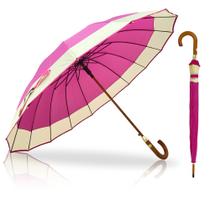 Guarda Chuva Automático Colorido Grande Reforçado Contra Vento 16 HASTES COLORIDO / 2070