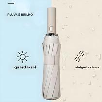 Guarda-chuva Automático Grande Com 24 Varetas, Proteção Solar UV, Dupla Função, Resistente Ao Vento,