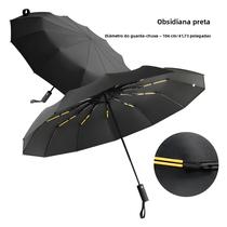 Guarda-chuva Automático Grande Com 24 Varetas, Proteção Solar UV, Dupla Função, Resistente Ao Vento,